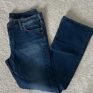 Silver Jeans Dark Indigo Straight Leg Jeans